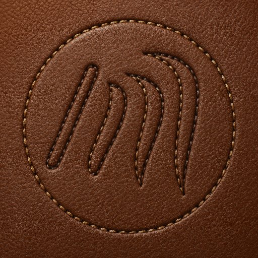 PagePagePage logo embossed in leather